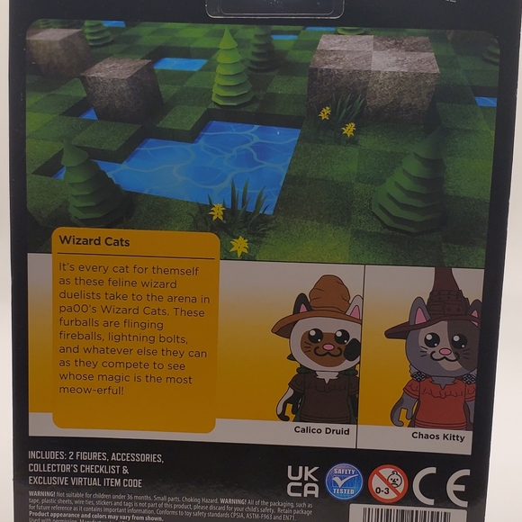 Roblox Celebrity Action Figure Wizard Cats Calico Druid Chaos Kitty Playset - Picture 11 of 14